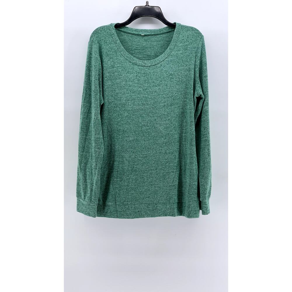 UNBRANDED Men's Green Printed Long Sleeve Shirt SZ L